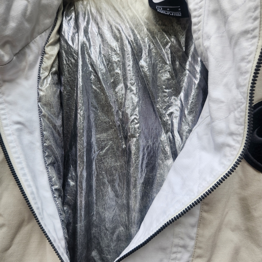 NIKE Air Force Jacket Men's Large White Pullover Half Zip Snowboard Ski Hoodie - Picture 9 of 16
